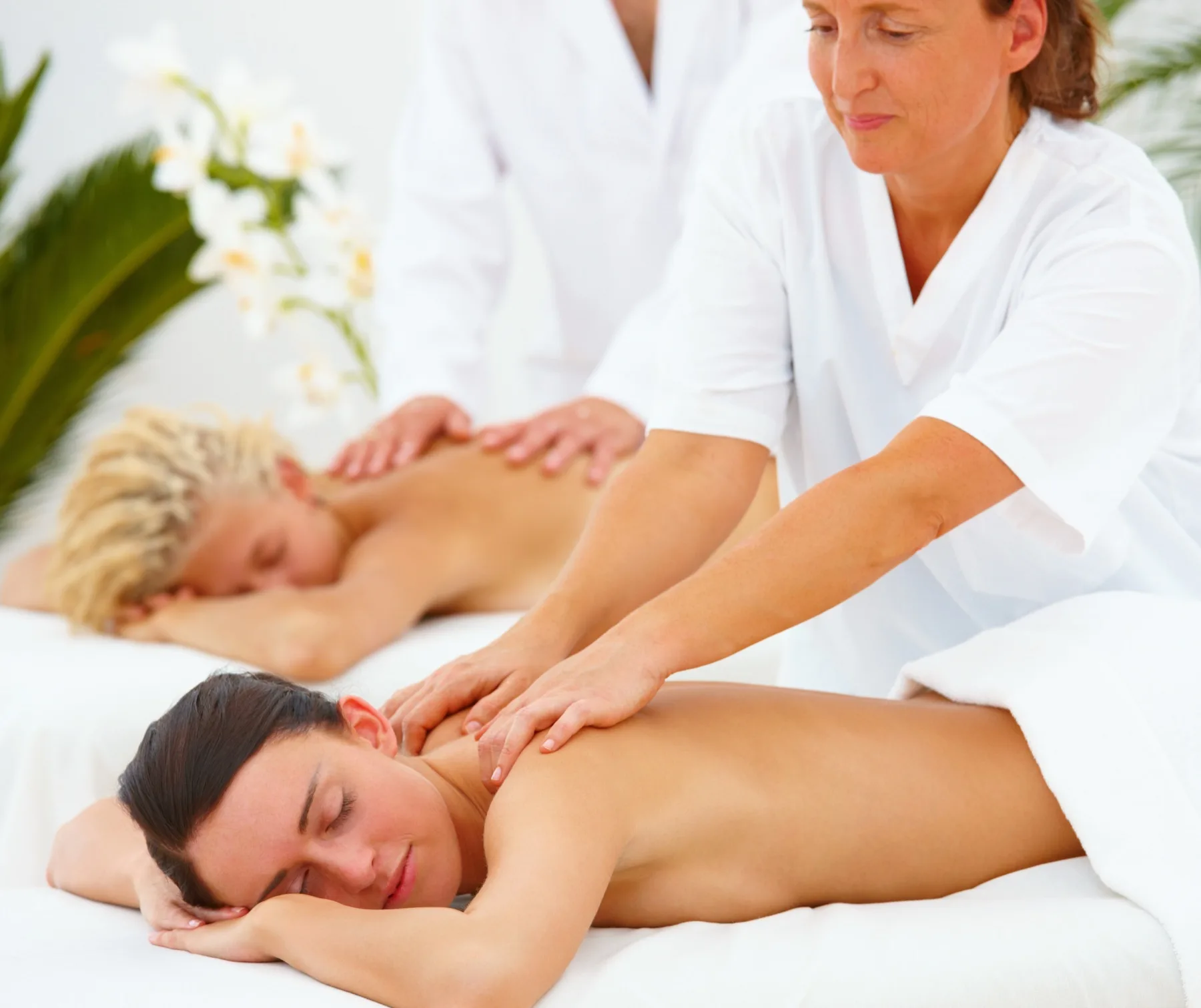 Our licensed massage therapists at work in the Aspinwall studio