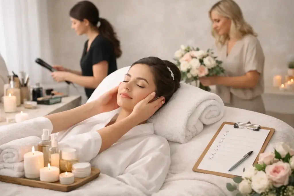 Bridal Spa Day Checklist for Calm, Lasting Glow