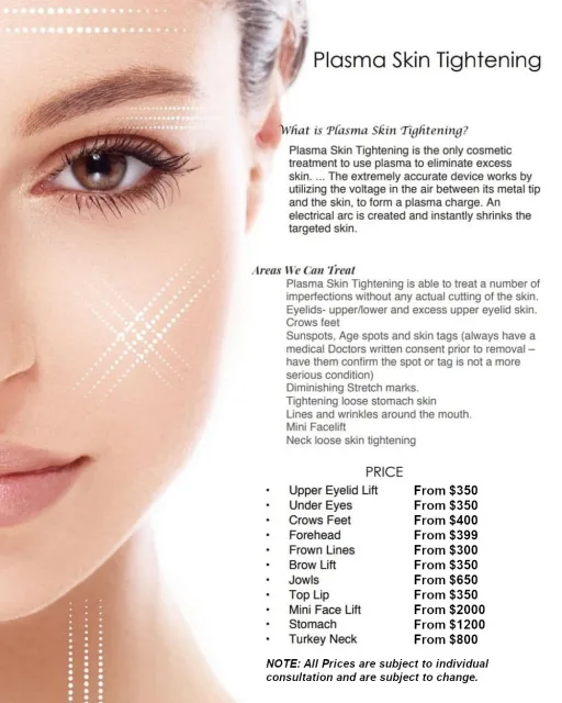 Plasma fibroblasting skin tightening at ESSpa