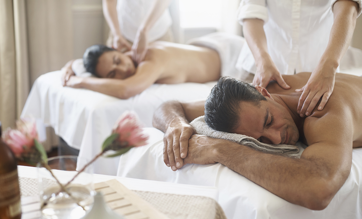 Serene treatment room at our Aspinwall wellness spa